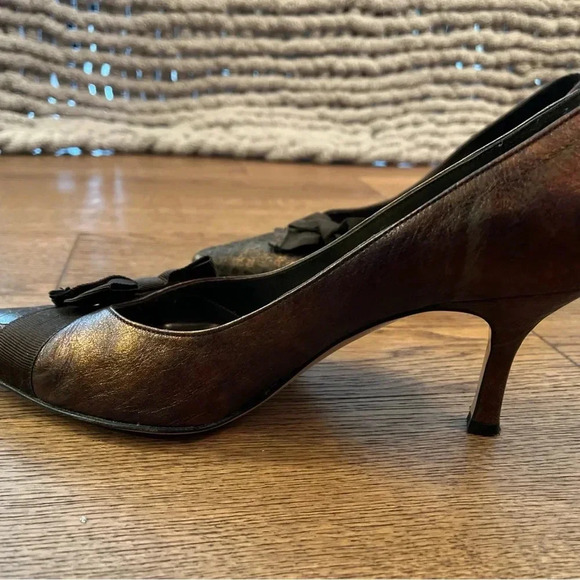 Vintage Roberto Capucci Vintage Brown Heels Size 9 - Picture 3 of 15